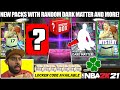 WE OPENED THE NEW MYSTERY PACKS WITH RANDOM DARK MATTER AND OPALS IN NBA 2K21 MYTEAM PACK OPENING