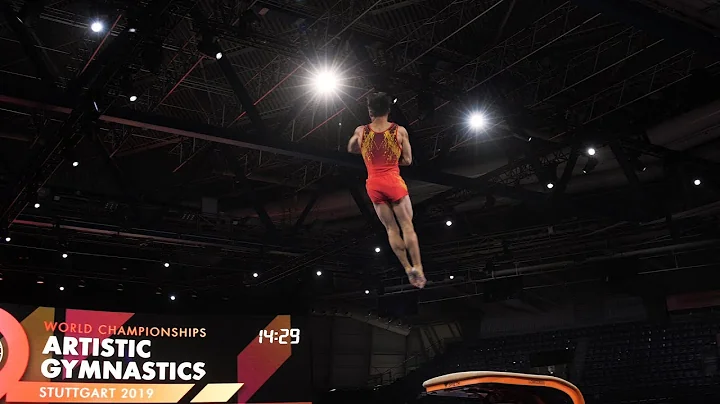 Sun Wei (CHN) VT - 2019 Worlds Stuttgart - Podium ...