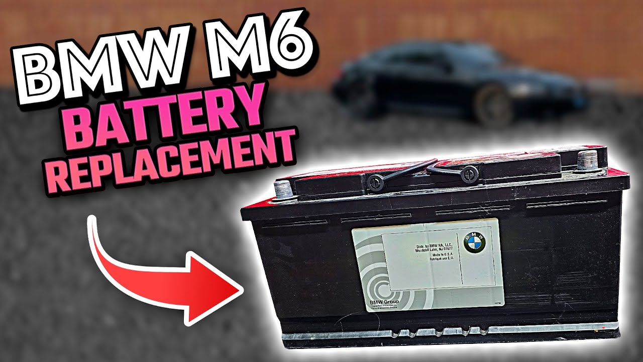 BMW M6 Battery Replacement - YouTube