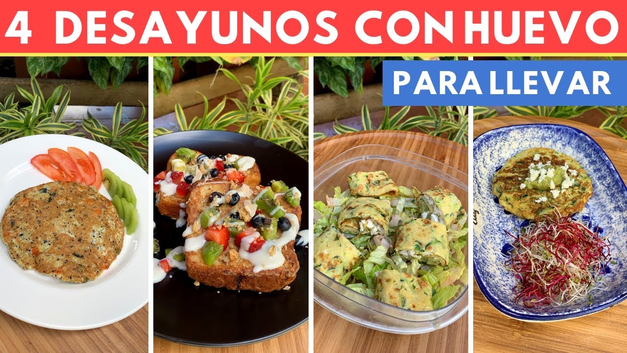 4  Desayunos saludables con Huevo para llevar (Keto Diet) | Cocina de Addy
