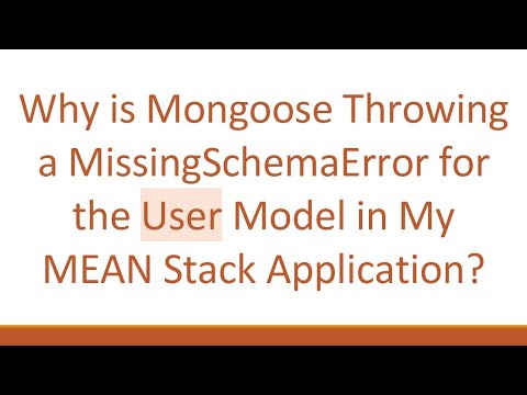 Why is Mongoose Throwing a MissingSchemaError for the User Model in My MEAN Stack Application?