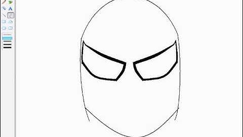 How to draw SpiderMan on ms paint