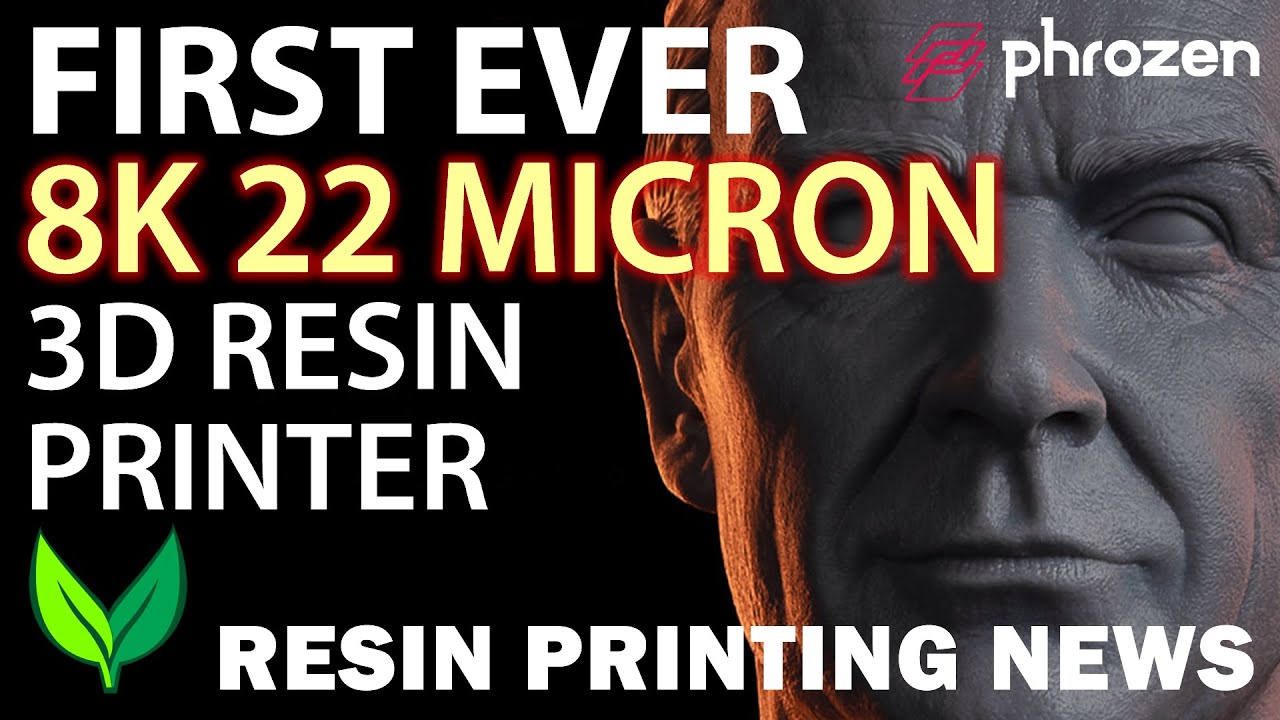 FIRST EVER 8K 22 MICRON PRINTER Resin 3D News - by VOGMAN - YouTube