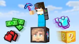 Surviving on YouTuber’s 1 Blocks in Minecraft