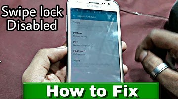 Fix Slide lock dissable | disabled by administrator encryption policy or credential storage |