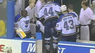 Steve Yzerman hurt Chris Pronger