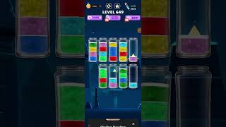 647-649Level water sort master 3D game | Liquid sort puzzle water color game 2024 screenshot 4