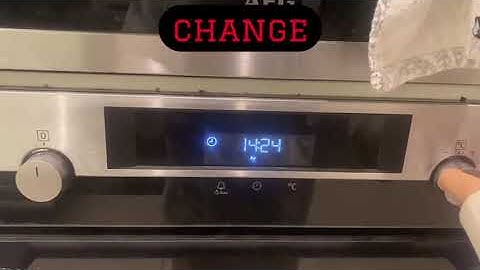 How to change clock on AEG oven