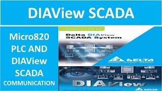 18# DELTA DIAView SCADA allen bradley micro820 and DIAView Delta SCADA communication TCPIP