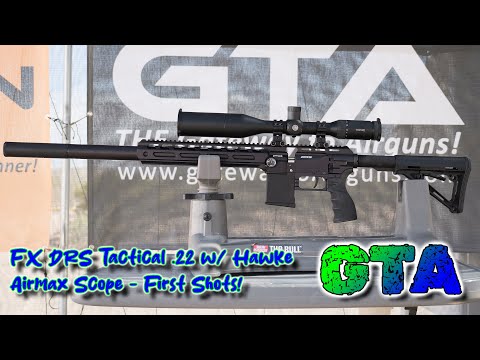 FX DRS Tactical .22 First Shots with Hawke AirMax Optics, JSB Pellets, and Airgun Capital Moderator FX DRS Tactical .22 First Shots with Hawke AirMax Optics, JSB Pellets, and Airgun Capital Moderator