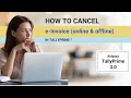 How to Cancel e Invoice online & offline in TallyPrime |  Easy e-invoicing with TallyPrime