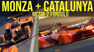 McsM 2. forduló | Full fókuszálásban | Monza + Catalunya | Gran Turismo 7 (Ps5)
