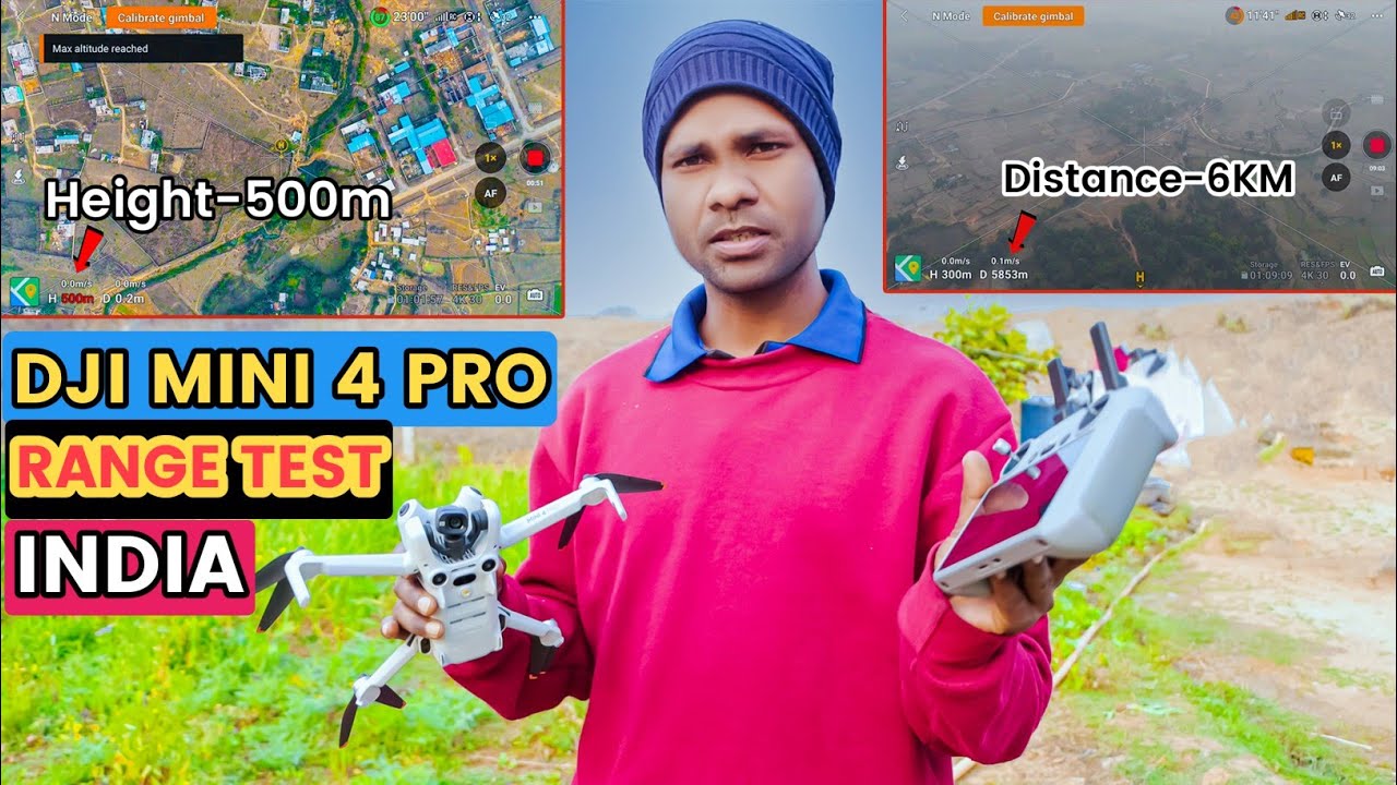 DJI Mini 4 Pro - Range Test in India | How Far Will it Go?! | Hindi