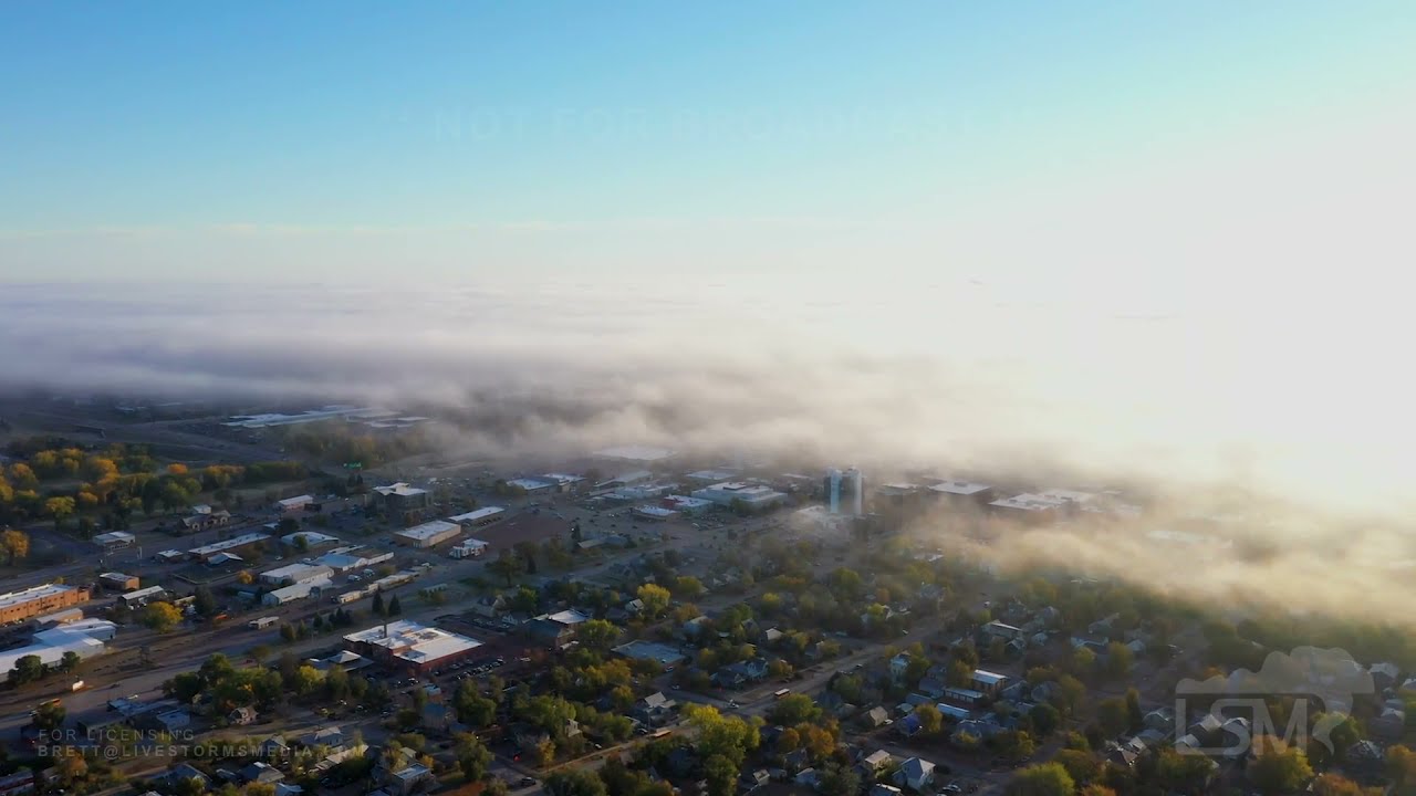 10212021 Rapid City, SD Fog Over Downtown Drone Views YouTube