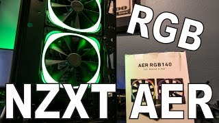 NZXT AER RGB LED Fans - Install and First look! - Joes Tech