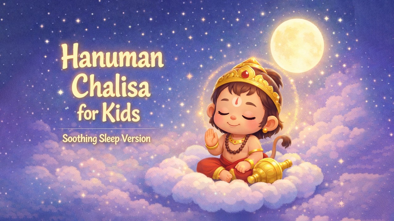 हनुमान चालीसा For Kids | Peaceful Hanuman Chalisa for Baby Sleep | Slow Hanuman Chalisa