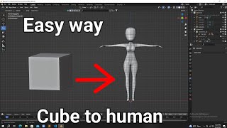 How to make 3d character in blender. Blender tips and tricks. easy way.