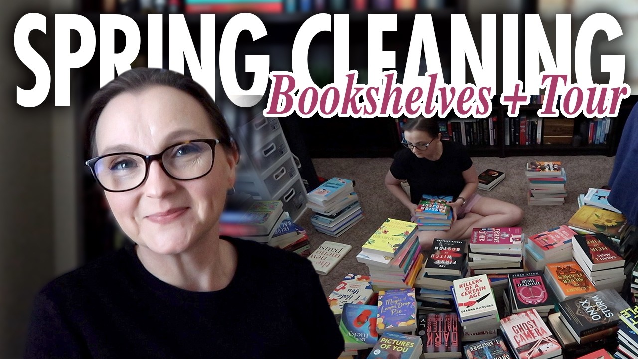 Spring Cleaning My Bookshelves 🌷 Unhaul, Reorganize & Bookshelf Tour ...
