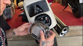 Low Rider ST MoonsMC tail light / lay down plate