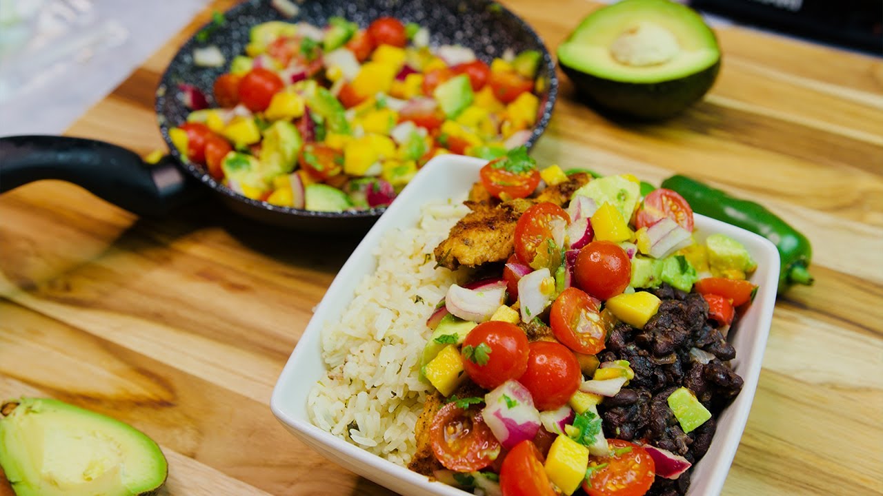 CUBAN STYLE RICE BOWL. - YouTube