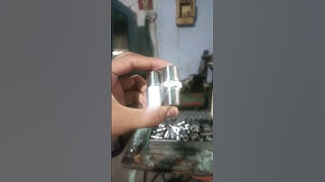 Part 2....Hex Nipple 1/2" NPT 304 Stainless Steel,NPT Thread |CNC| |CNC PROGRAMMING |#cnc#cncmachine