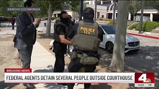 Federal Agents Detain People Outside Rancho Cucamonga Courthouse