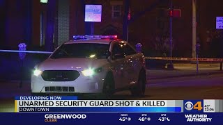 Security guard killed in shooting