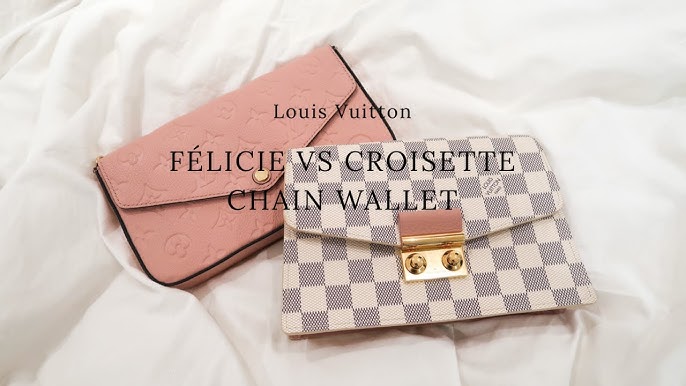 louis vuitton croisette chain wallet