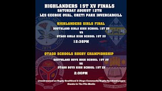 2023 First XV Rugby SBHS vs OBHS Les George Oval, Invercargill New Zealand