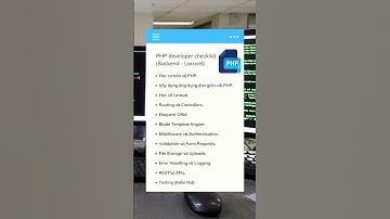 Checklist dành cho PHP Laravel, lưu lại để dành nha cả nhà