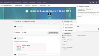 Comment envoyer des messages à ses élèves sur Its Learning 