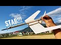 Dangerous Dart Flying Wing Jet Airplane Rubber Powered