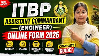 ITBP Assistant Commandant 2026 🔥 Full Details | Online Form, Eligibility, Syllabus &amp; Salary 💯