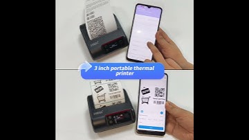 New Launch 3 inch portable label and receipt printer