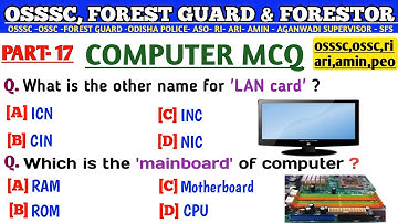 Computer Question and Answer | Osssc Computer Questions | Forest Guard Mcq | Forester Gk |