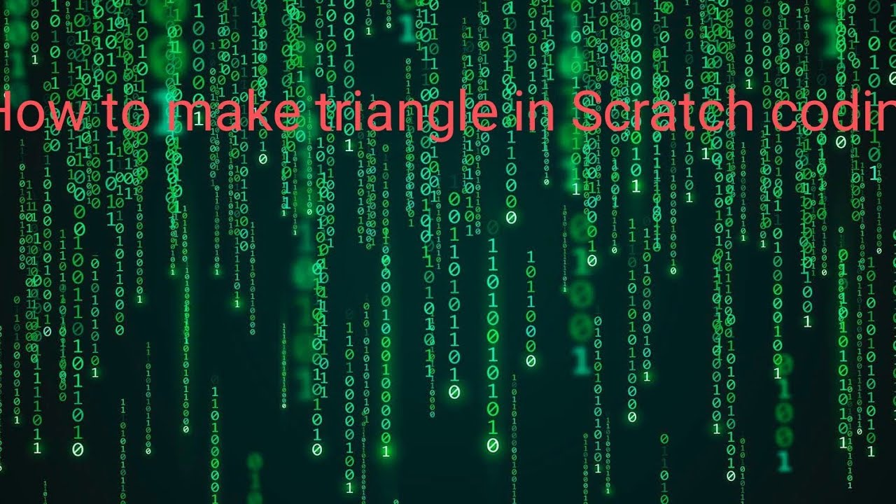 how to make triangle with the help of scratch coding.how to make ...