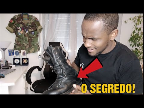 COMO ENGRAXAR AS BOTAS MILITARES - RECRUTA EXÉRCITO PORTUGUÊS ??