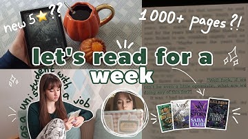 How much can I *realistically* read in a week?📖💖⚔️ II spoiler-free reading vlog