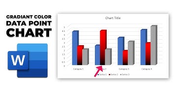 How to add gradient color to Data Point of to chart in word