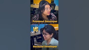 Front-End Developer vs Back-End Developer   #shorts #simplilearn