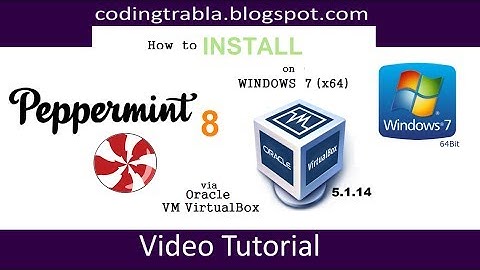 How to install Peppermint 8 x64 via VirtualBox on Windows 7 byVS