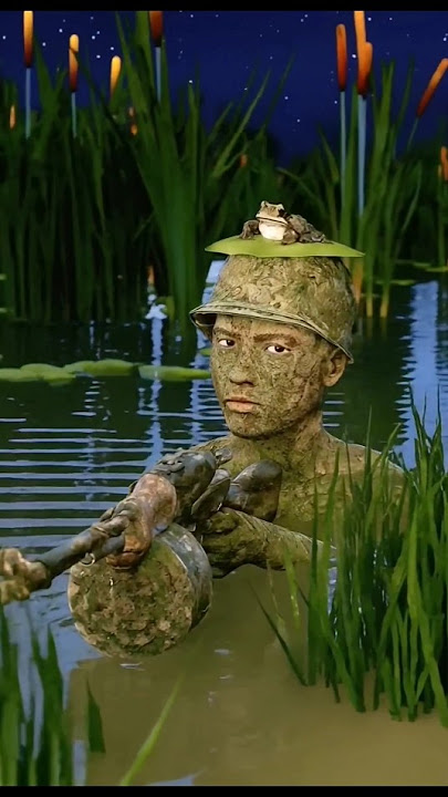 Why is this soldier hiding in the swamp? #youtubeshorts #fypage #viralvideo