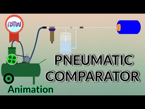 PNEUMATIC COMPARATOR (Easy Understanding) : Construction and working of pneumatic comparator.