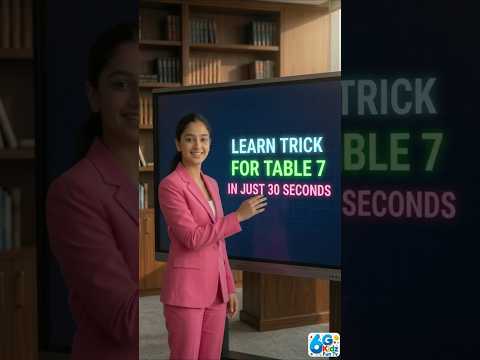 99% of people dont't know this trick for Table of 7#youtubeshorts #trendingreel #mathtricks
