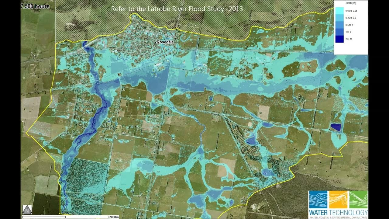 Rosedale 100yr final Riverine flooding animation YouTube