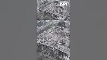 Drone Video Reveals Widespread Destruction in Ukraine’s Donetsk Region | APT