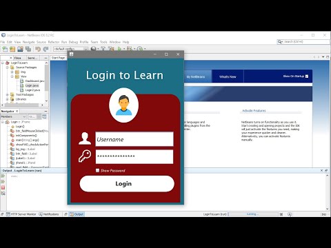 Create Page Login With Adobe XD And Java Swing