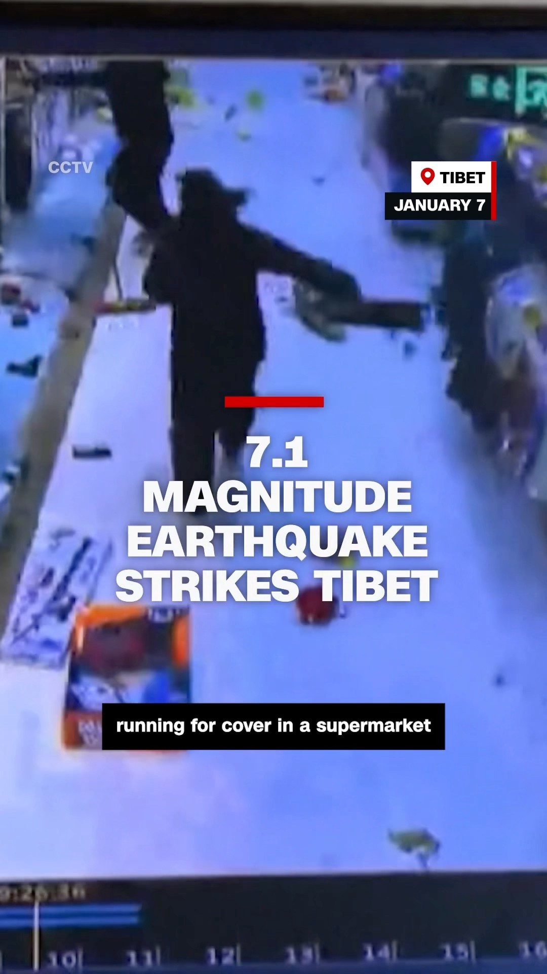 7.1 magnitude earthquake strikes Tibet