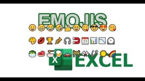 In Excel use emojis with shortcut keys