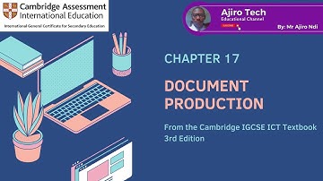 IGCSE ICT - Document Production - Chapter 17